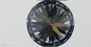 0.36ct ROUND Fancy Vivid Blue SI1 Coloured Lab diamond
