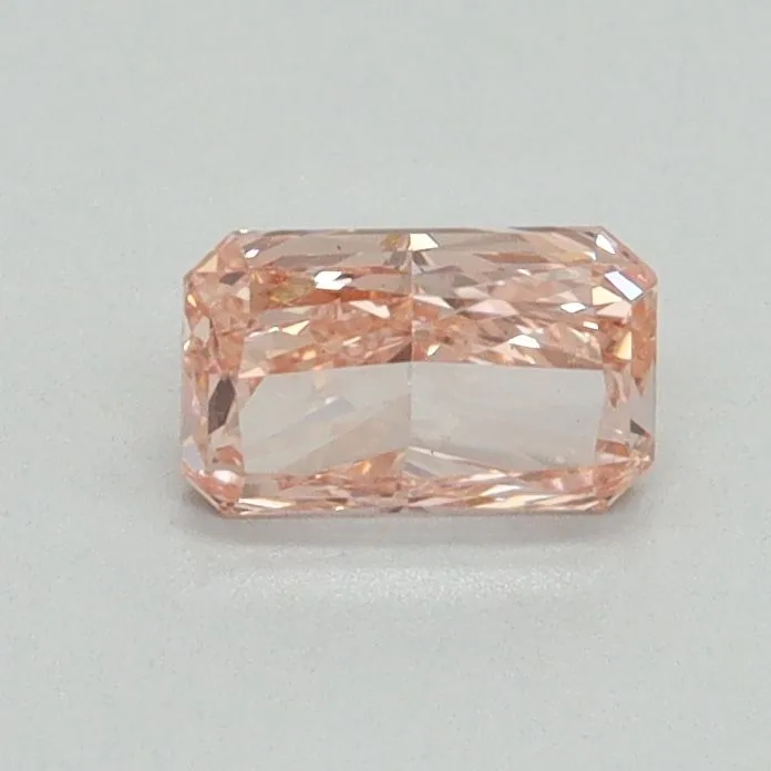 0.51ct RADIANT Fancy Vivid Pink VS1 Coloured Lab diamond