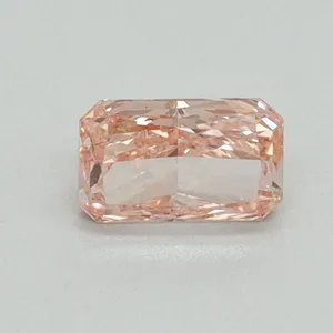 0.51ct RADIANT Fancy Vivid Pink VS1 Coloured Lab diamond