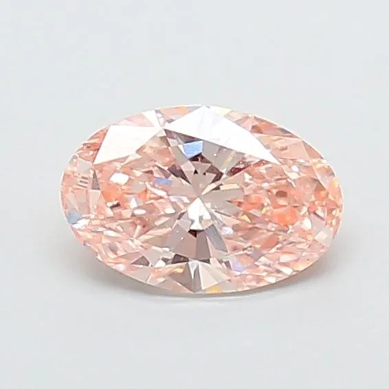 1.01ct OVAL Fancy Intense Brownish Pink VS2 Coloured Lab diamond
