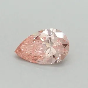 0.31ct PEAR Fancy Vivid Pink VS1 Coloured Lab diamond