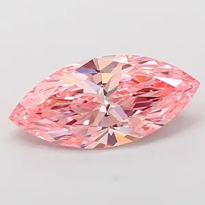 3ct MARQUISE Fancy Vivid Pink VS2 Coloured Lab diamond