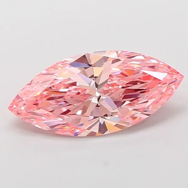 3ct MARQUISE Fancy Vivid Pink VS2 Coloured Lab diamond