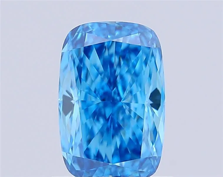 1.04ct CUSHION Fancy Vivid Blue VVS2 Coloured Lab diamond