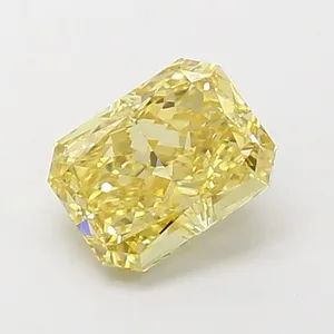 1.15ct RADIANT Fancy Yellow VS1 Coloured Lab diamond