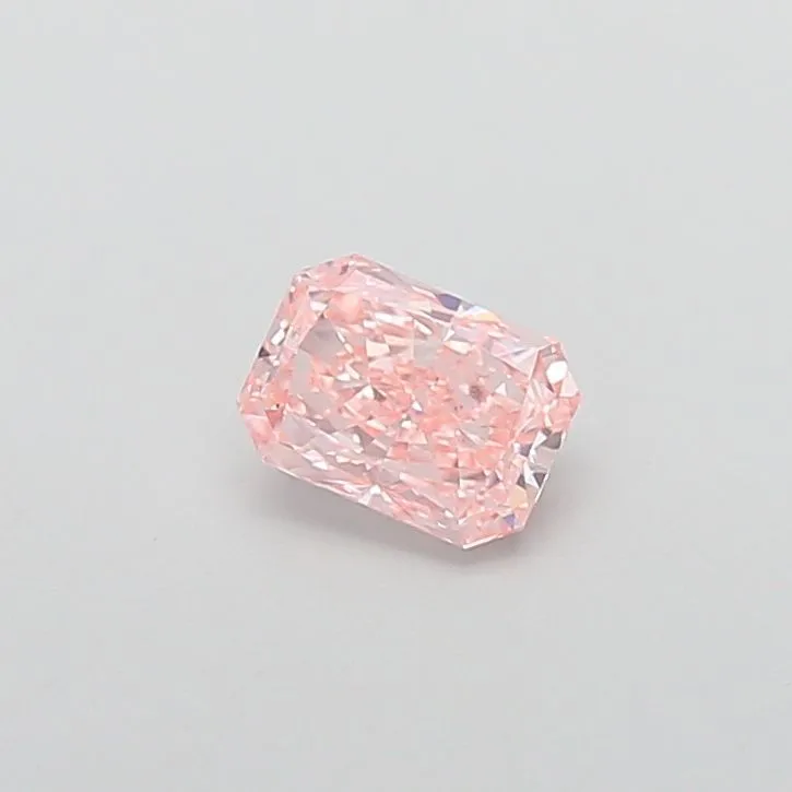0.90ct RADIANT Fancy Vivid Pink VS1 Coloured Lab diamond