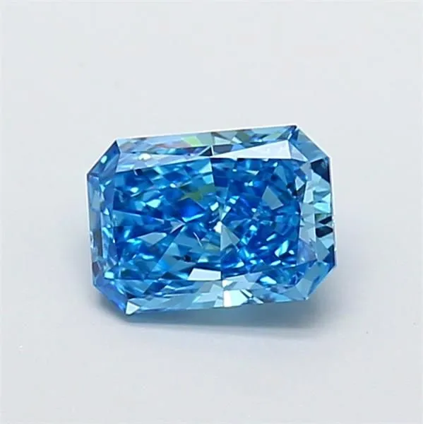 1.00ct RADIANT Fancy Vivid Blue SI1 Coloured Lab diamond
