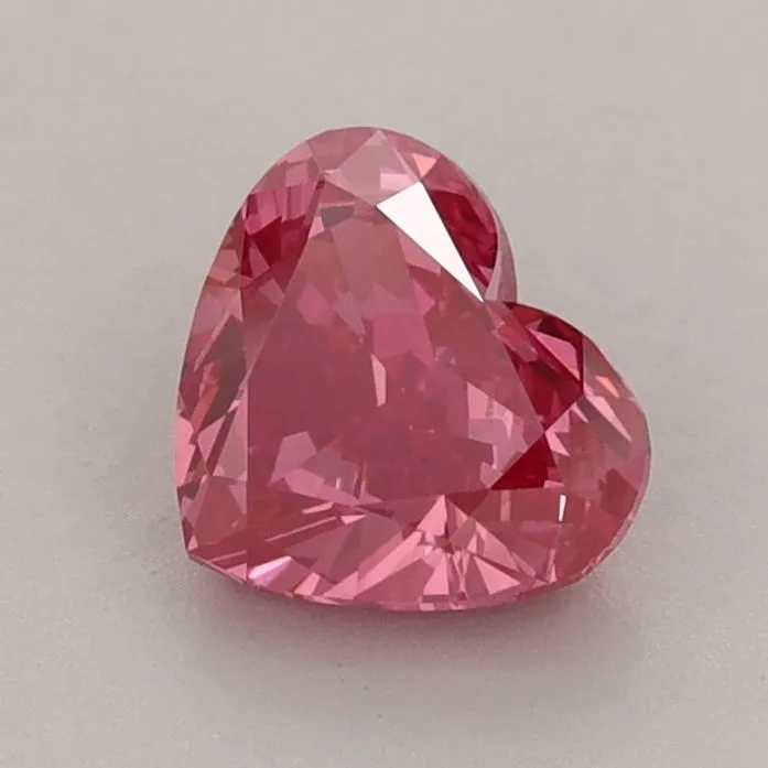 1.03ct HEART Fancy Vivid Pink VS2 Coloured Lab diamond