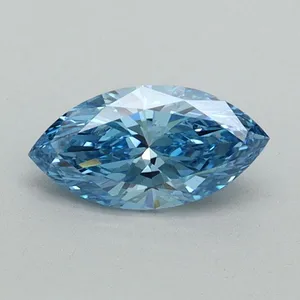0.54ct MARQUISE Fancy Vivid Blue VS1 Coloured Lab diamond