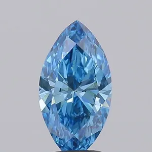 1.06ct MARQUISE Fancy Vivid Blue VS2 Coloured Lab diamond