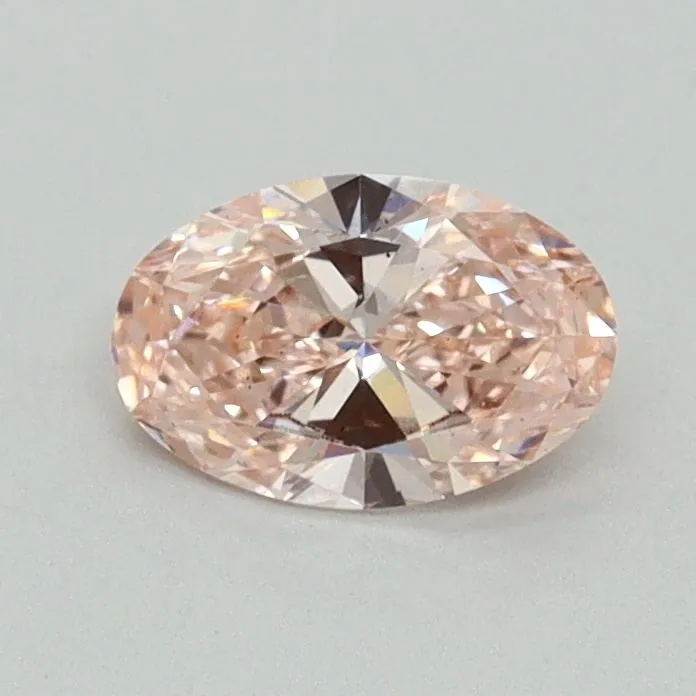 0.50ct OVAL Fancy Intense Pink VS2 Coloured Lab diamond