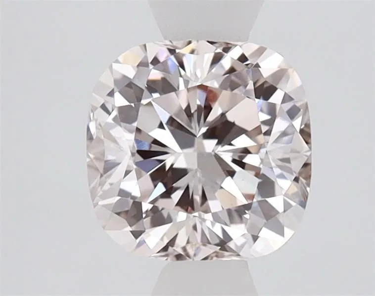 1.39ct CUSHION Fancy Light Brownish Pink VS1 Coloured Lab diamond