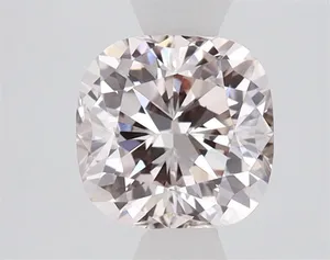 1.39ct CUSHION Fancy Light Brownish Pink VS1 Coloured Lab diamond
