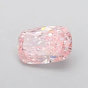 1.03ct CUSHION Fancy Intense Pink VS2 Coloured Lab diamond