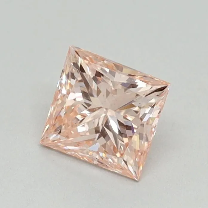 0.70ct PRINCESS Fancy Intense Pink VS1 Coloured Lab diamond