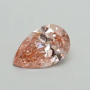 0.38ct PEAR Fancy Vivid Pink VS1 Coloured Lab diamond