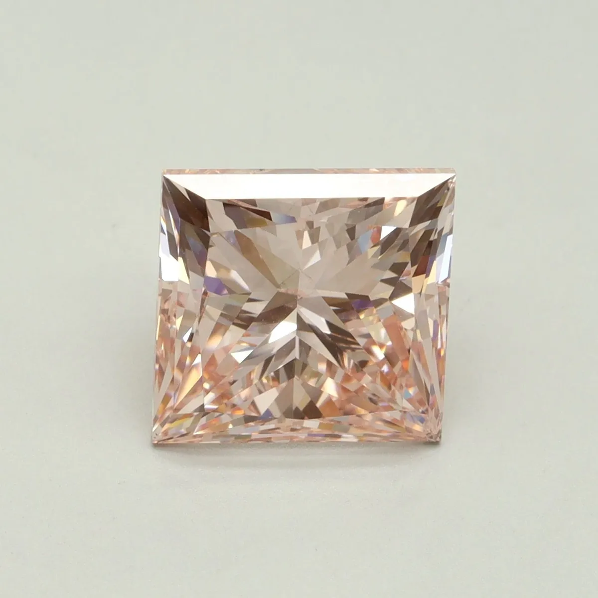 5.01ct PRINCESS Fancy Intense Pink SI1 Coloured Lab diamond
