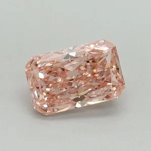 0.53ct RADIANT Fancy Vivid Pink VVS2 Coloured Lab diamond