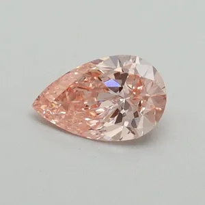 0.33ct PEAR Fancy Vivid Pink VVS2 Coloured Lab diamond