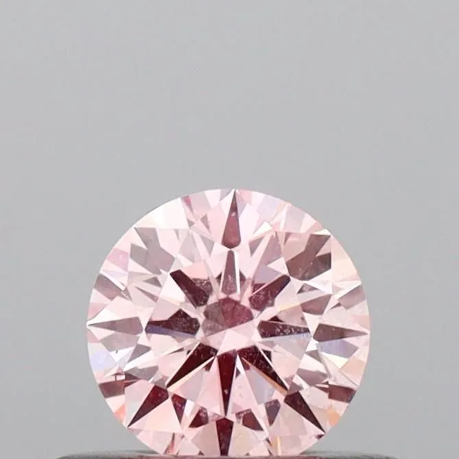 0.32ct ROUND Fancy Intense Pink VS1 Coloured Lab diamond