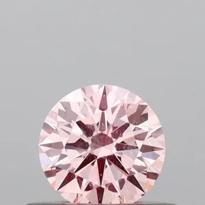 0.32ct ROUND Fancy Intense Pink VS1 Coloured Lab diamond