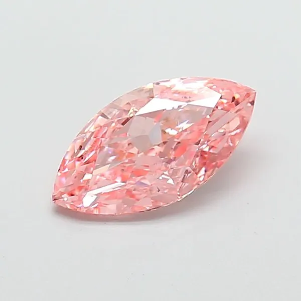 2ct MARQUISE Fancy Vivid Pink VS2 Coloured Lab diamond