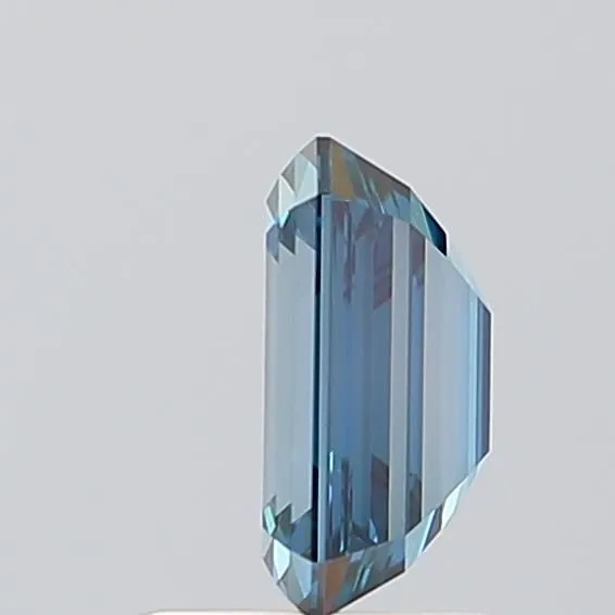 1.27ct EMERALD Fancy Vivid Blue VS1 Coloured Lab diamond
