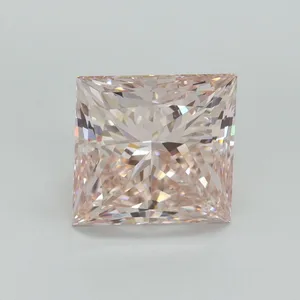 5.1ct PRINCESS Fancy Pink VS1 Coloured Lab diamond