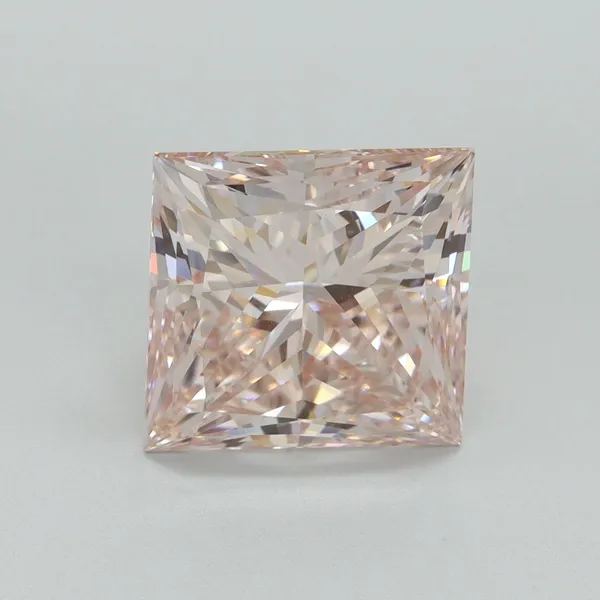 5.1ct PRINCESS Fancy Pink VS1 Coloured Lab diamond