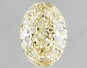 1.01ct OVAL Fancy Intense Yellow VS2 Coloured Lab diamond