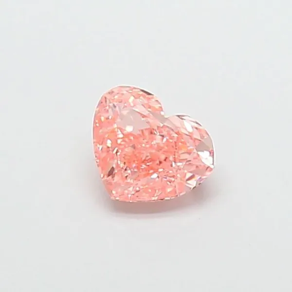 1.01ct HEART Fancy Vivid Pink VS1 Coloured Lab diamond