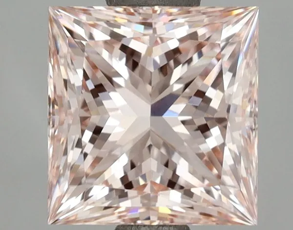2.15ct PRINCESS Fancy Pink VS1 Coloured Lab diamond