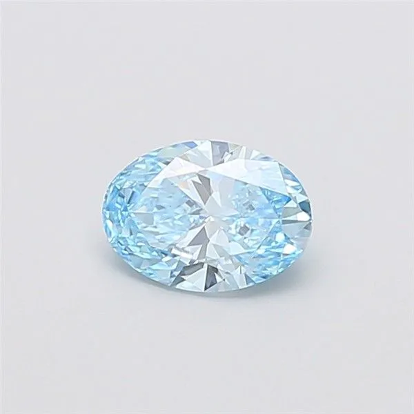 1.01ct OVAL Fancy Vivid Blue VS1 Coloured Lab diamond
