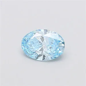 1.01ct OVAL Fancy Vivid Blue VS1 Coloured Lab diamond