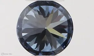 0.33ct ROUND Fancy Vivid Blue VS1 Coloured Lab diamond