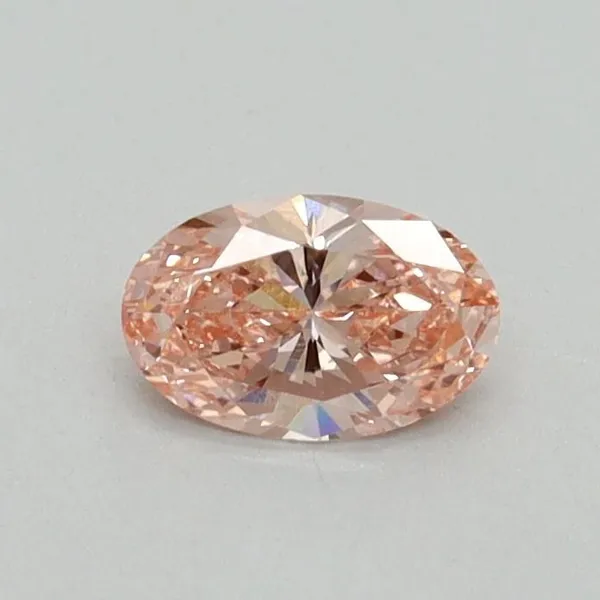 0.35ct OVAL Fancy Vivid Pink VVS2 Coloured Lab diamond