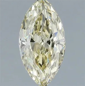1.5ct MARQUISE Fancy Light Yellow VS1 Coloured Lab diamond