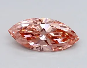 0.63ct MARQUISE Fancy Vivid Pink VVS2 Coloured Lab diamond