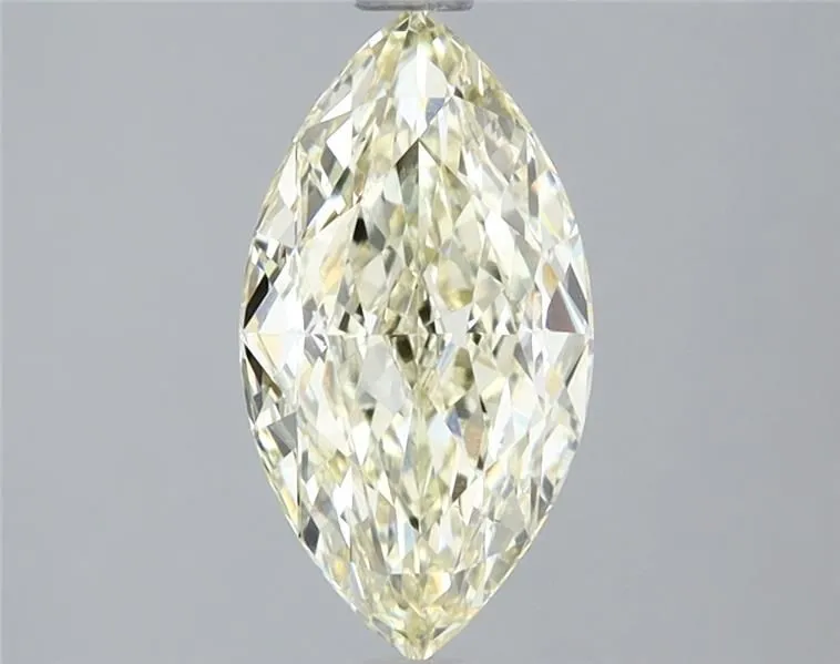 1.52ct MARQUISE Fancy Light Yellow VS1 Coloured Lab diamond