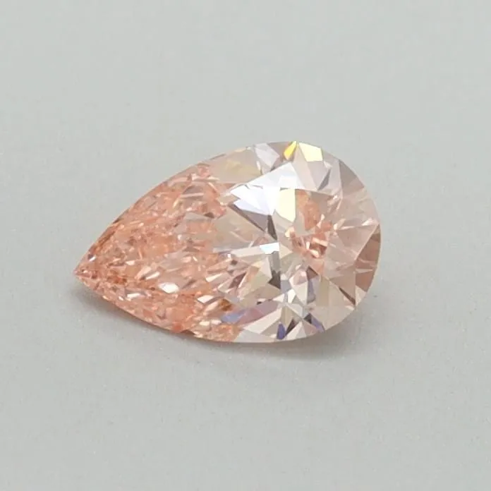 0.30ct PEAR Fancy Vivid Pink VS1 Coloured Lab diamond