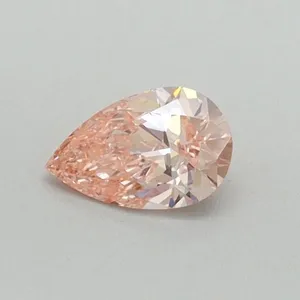 0.3ct PEAR Fancy Vivid Pink VS1 Coloured Lab diamond