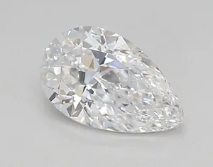 0.45ct PEAR D VVS2 Lab diamond