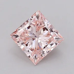 2.51ct PRINCESS Fancy Intense Pink VVS2 Coloured Lab diamond
