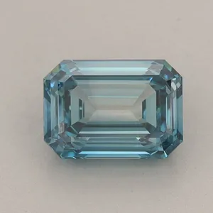 1.17ct EMERALD Fancy Vivid Blue VVS2 Coloured Lab diamond
