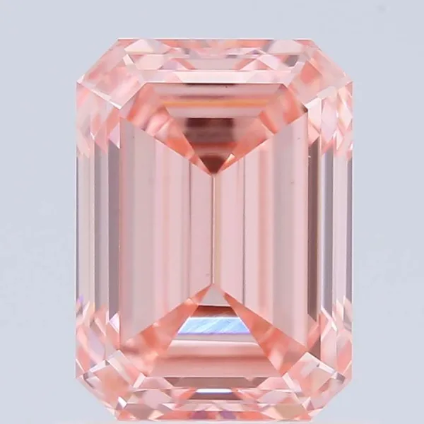1ct EMERALD Fancy Vivid Pink VS1 Coloured Lab diamond