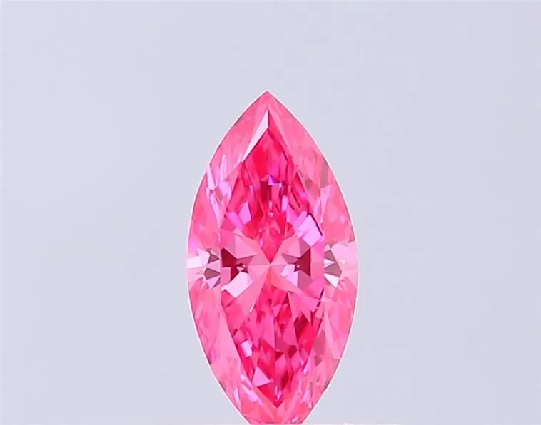 0.33ct MARQUISE Fancy Vivid Pink VVS2 Coloured Lab diamond