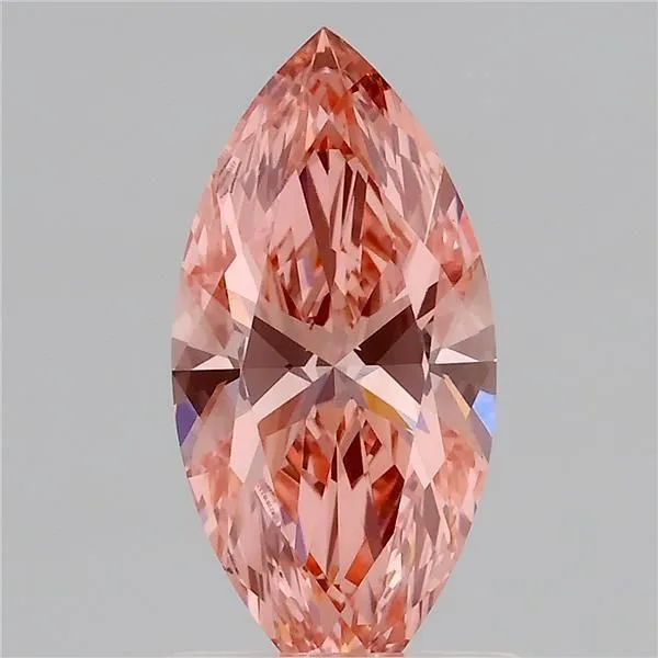 1.07ct MARQUISE Fancy Vivid Pink VVS2 Coloured Lab diamond