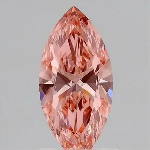 1.07ct MARQUISE Fancy Vivid Pink VVS2 Coloured Lab diamond