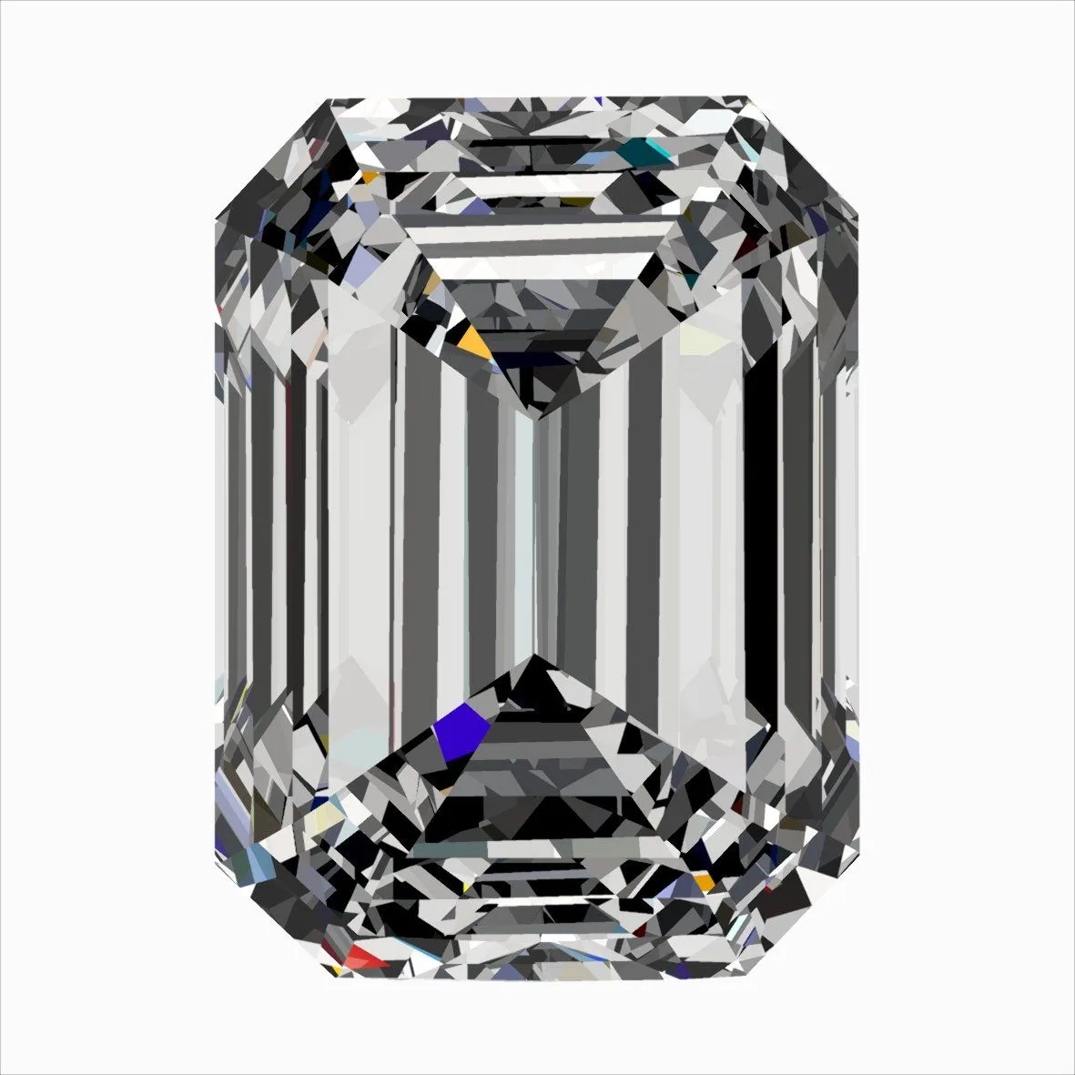 0.30ct EMERALD D VS2 Natural diamond