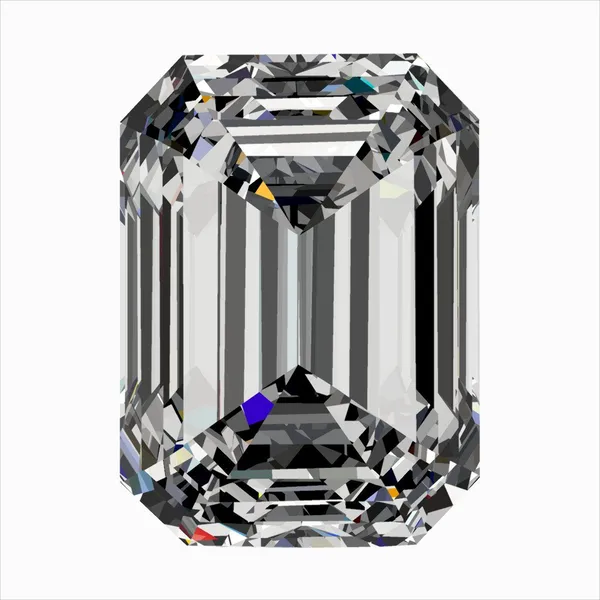 0.3ct EMERALD D VS2 Natural diamond